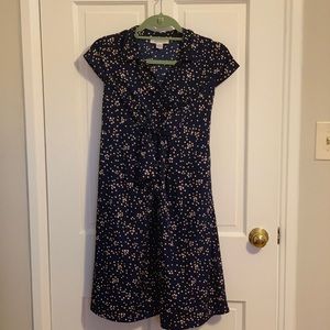 Maternity tie-front dress